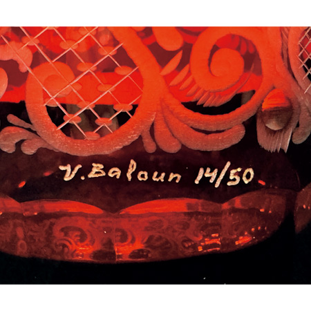 デカンタ･ロックグラスペアセット「金色の駿馬」