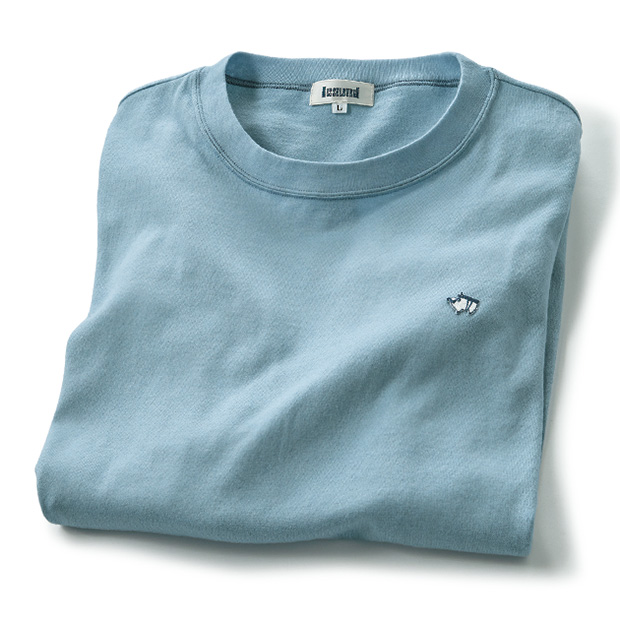 コットンカシミヤ長袖プルオーバー