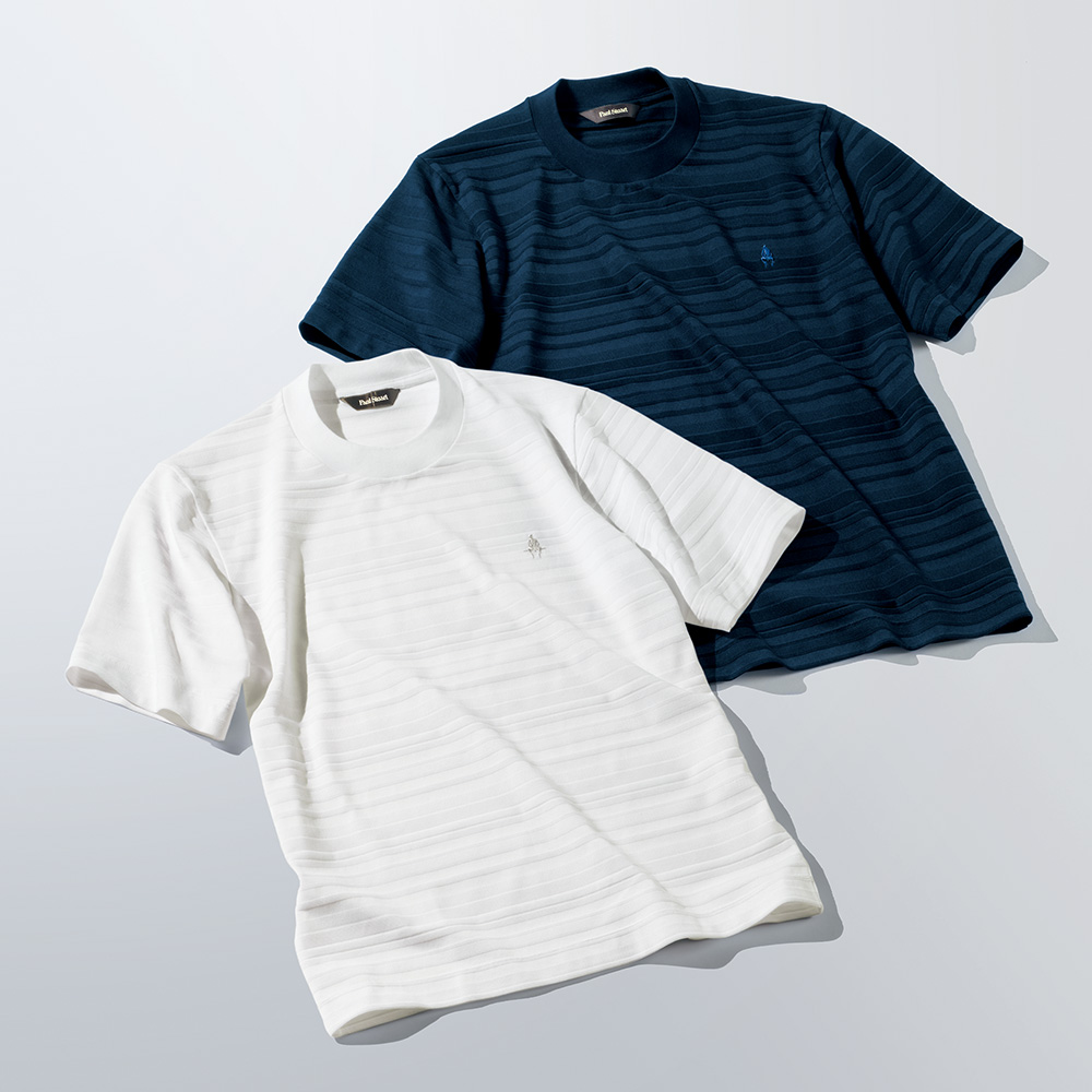 刺しゅう入りリンクスシャドウボーダーTシャツ