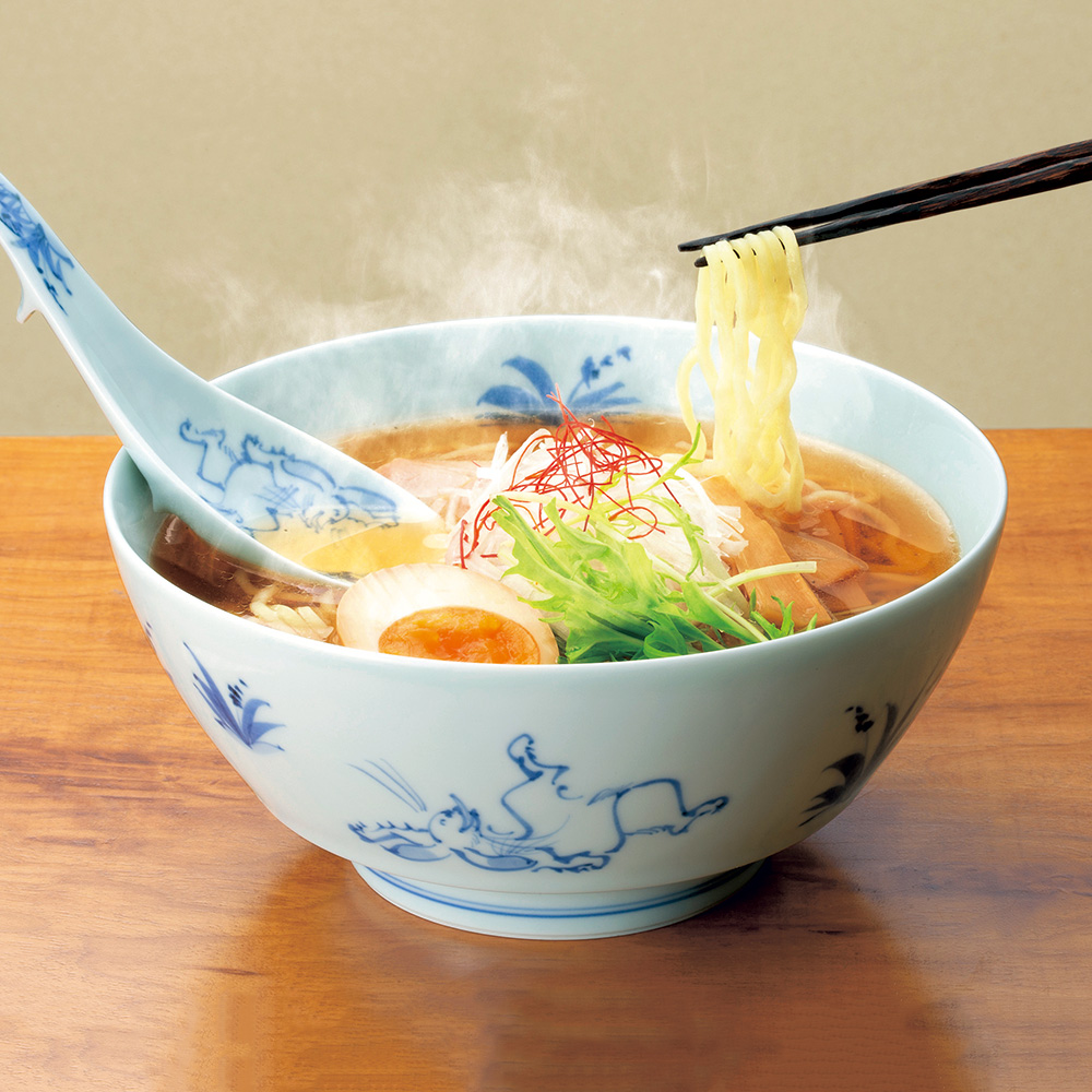 ラーメン鉢 レンゲ付／鳥獣戯画