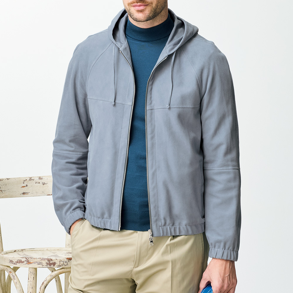 ゴートスウェード･フーデッドパーカ／JAYDON