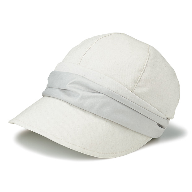 コットンシルクの軽やかキャスケット