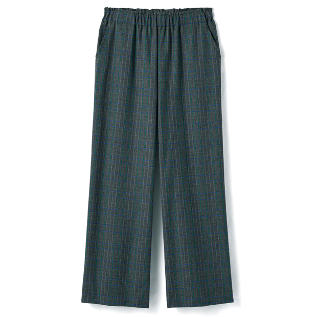 両面起毛先染めストレートパンツ