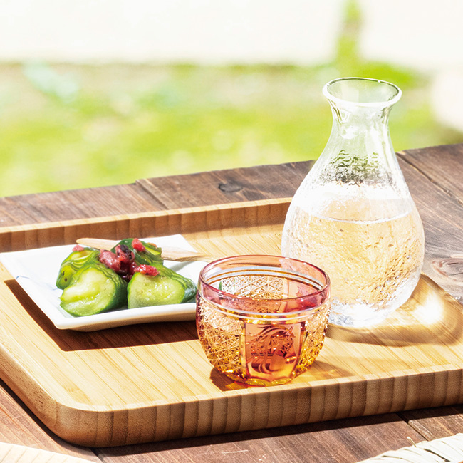 赤兎馬の切子・酒杯