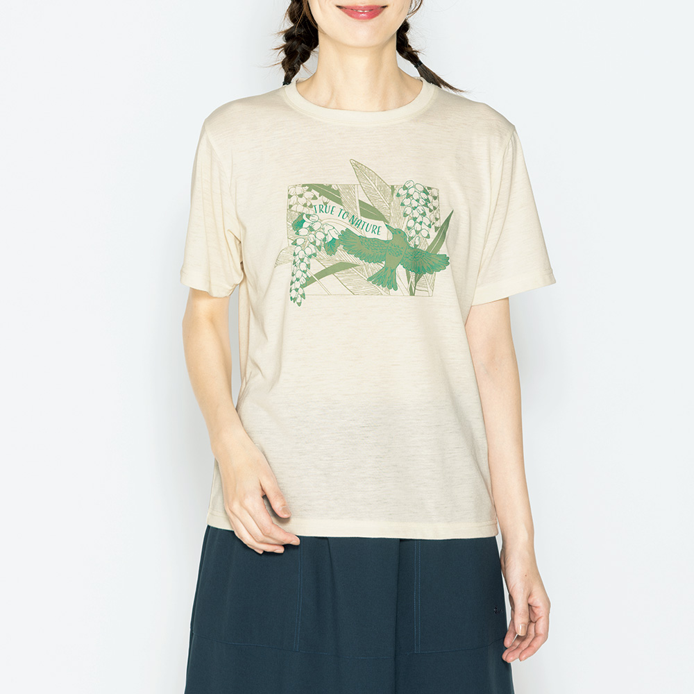 遮熱素材のトロピカルTシャツ／2色セット