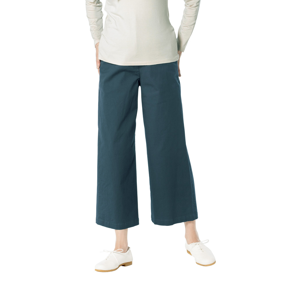 エプリュ 綿ストレッチワイドパンツ ライトアップオンラインストア