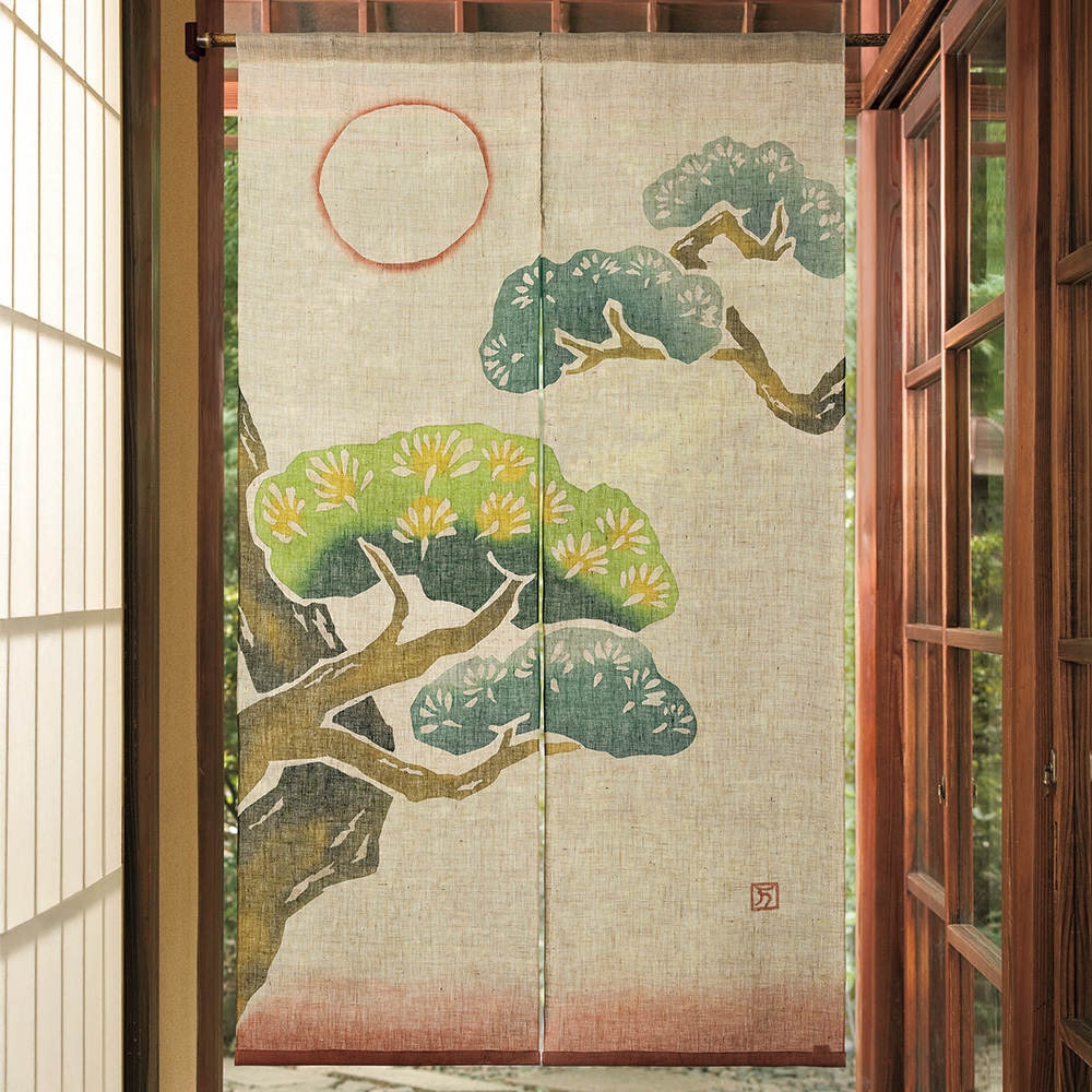 ろうけつ染のれん/松