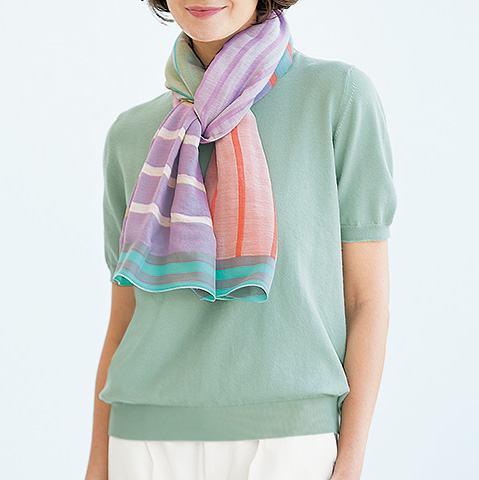 コットンシルクストール