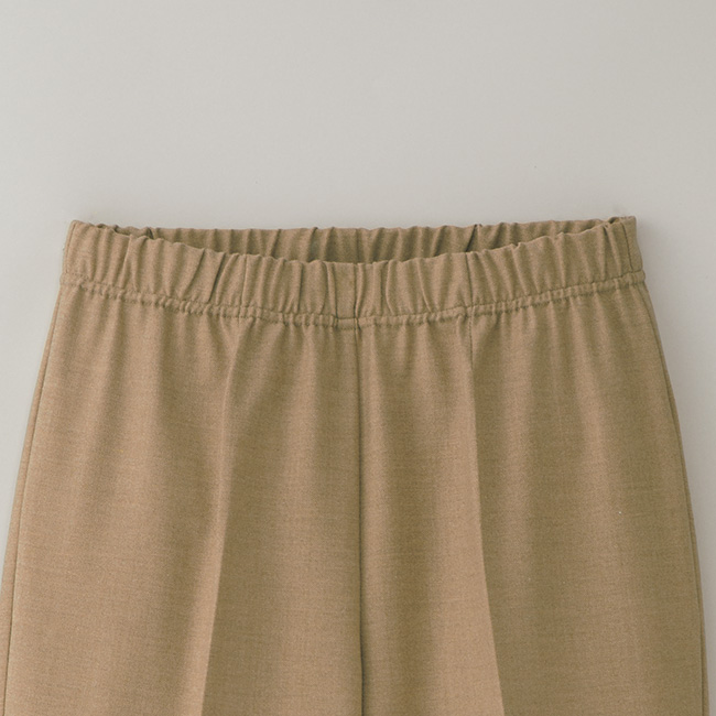 ウール混ストレッチスパッツパンツ