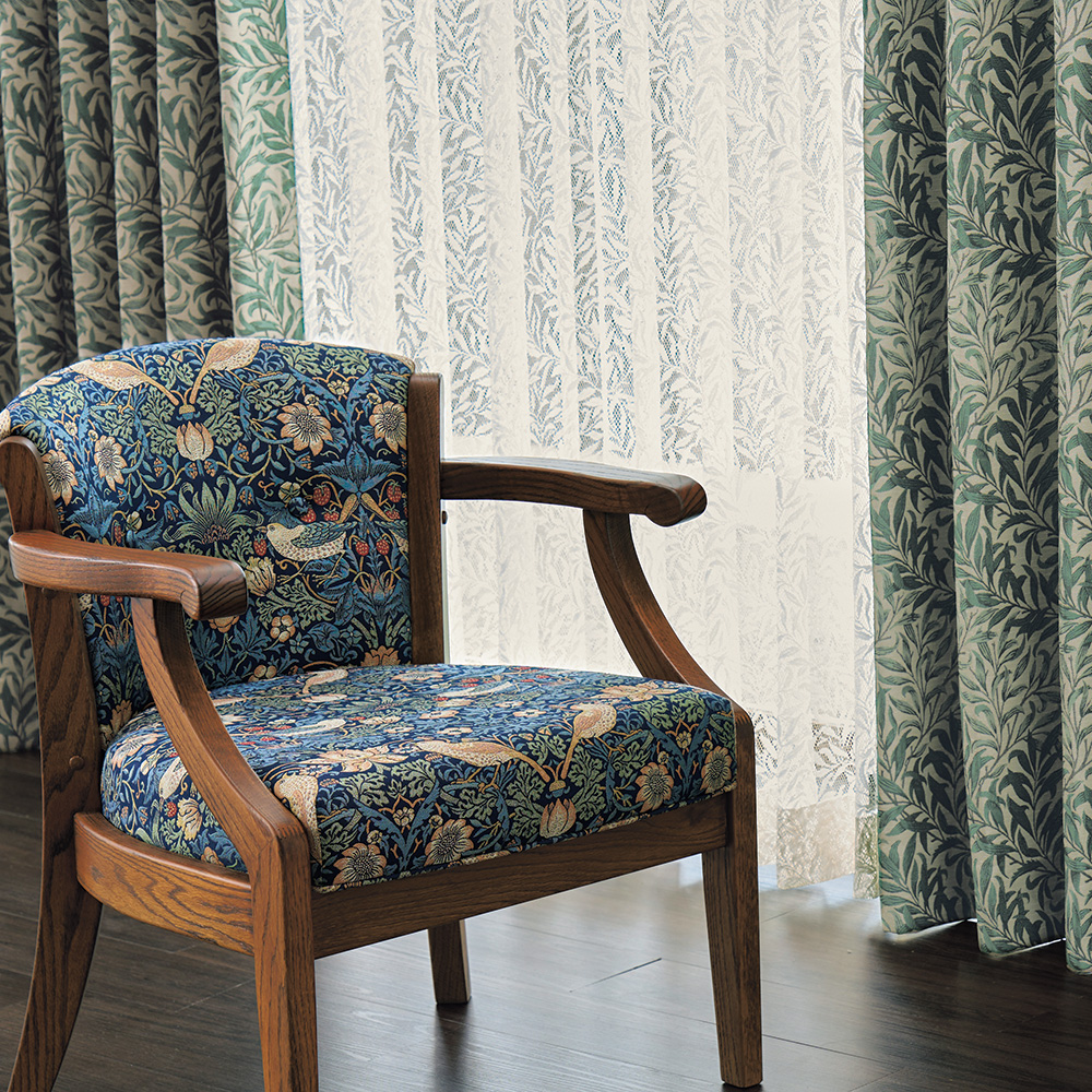 レースカーテン 2枚組／ウィローボウ