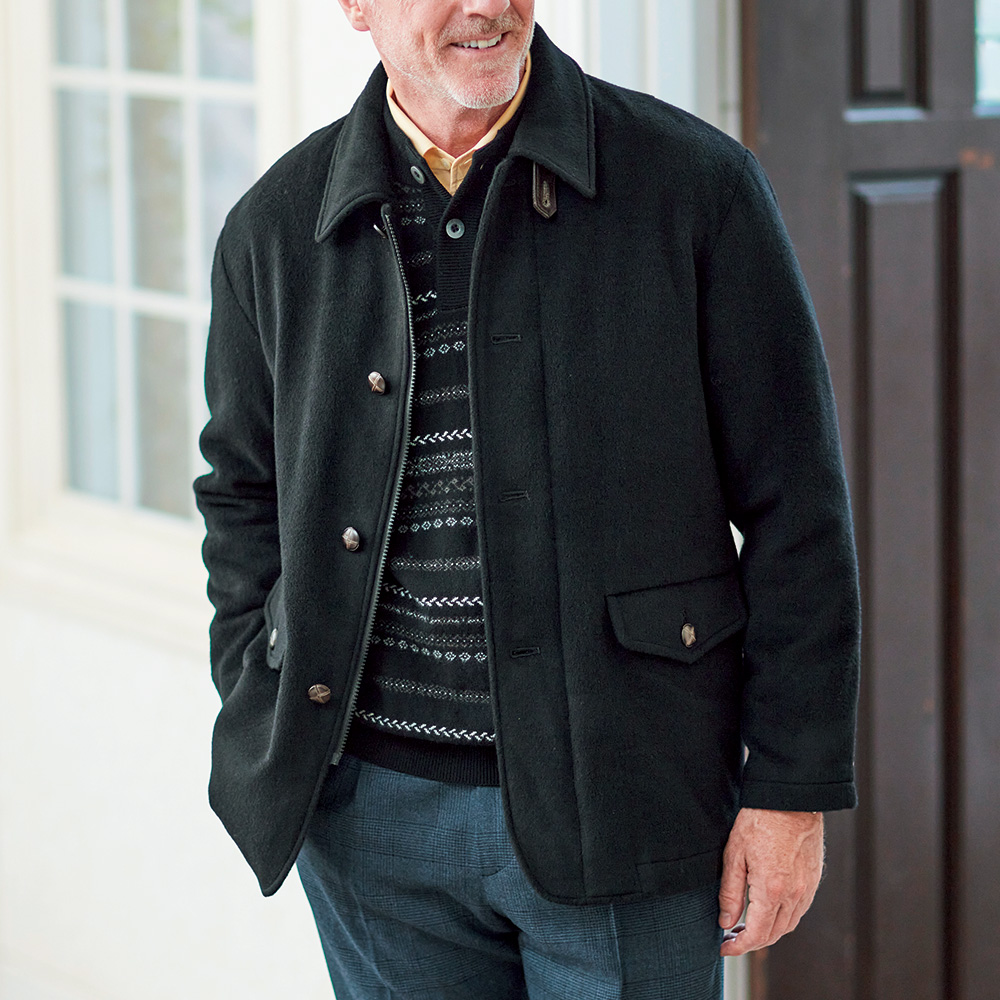 ウールカシミヤビーバーカントリージャケット