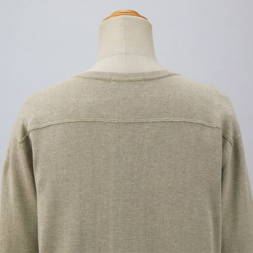 シルクカシミヤ・ニットロングシャツ