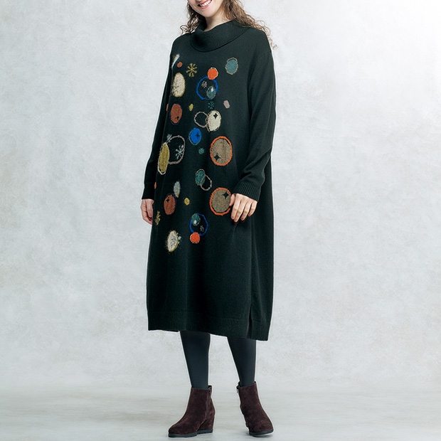 インターシャワンピース