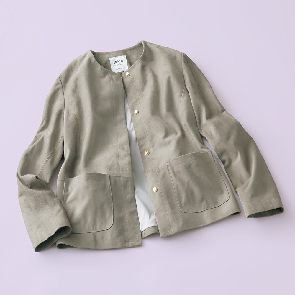 ゴートスウェードジャケット／SANDRA