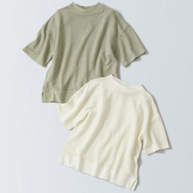 リネン裏毛プルオーバー／当社限定