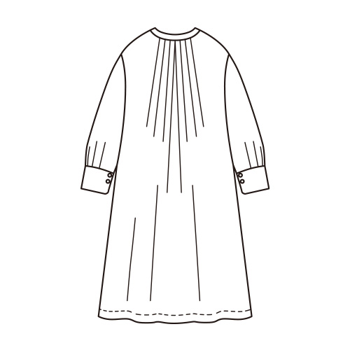 ボタニカルプリントワンピース