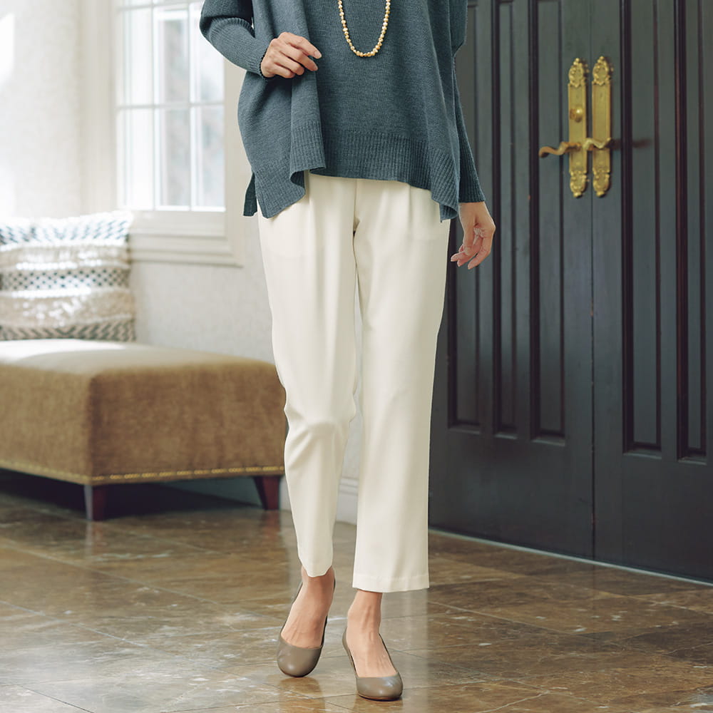 2ウェイストレッチ裏起毛テーパードパンツ