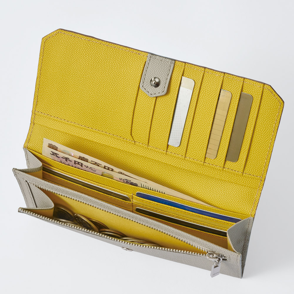 バイカラー･薄型長財布