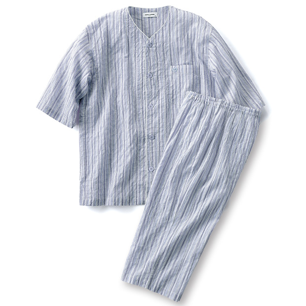 シャーリング六分袖パジャマ