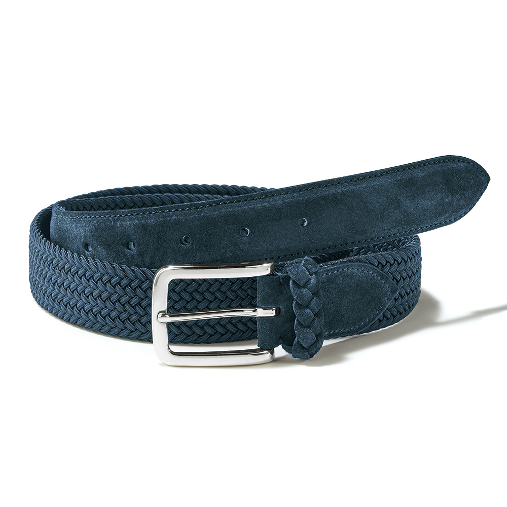スウェードレザー&times;メッシュコンビベルト