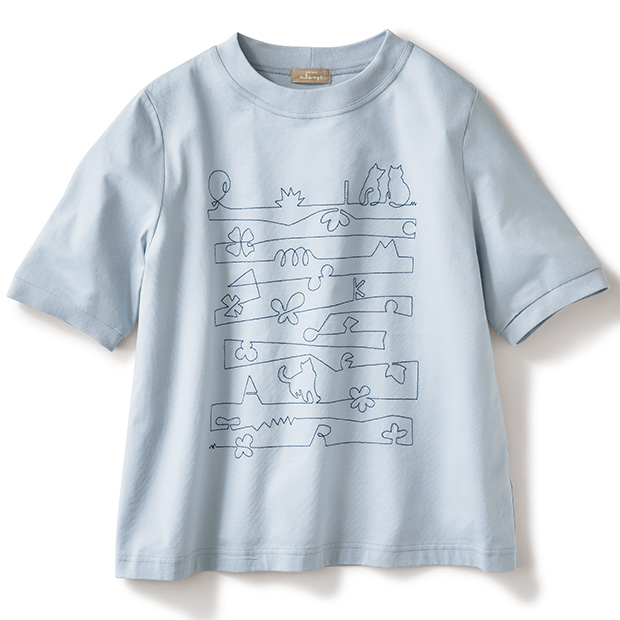 猫刺しゅうプルオーバー