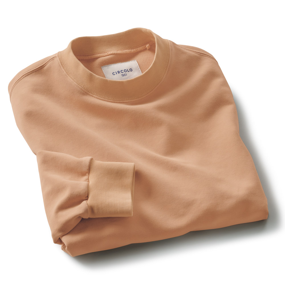 コットン混スウェットシャツ