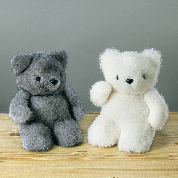 ミンクのぬいぐるみ／クマ