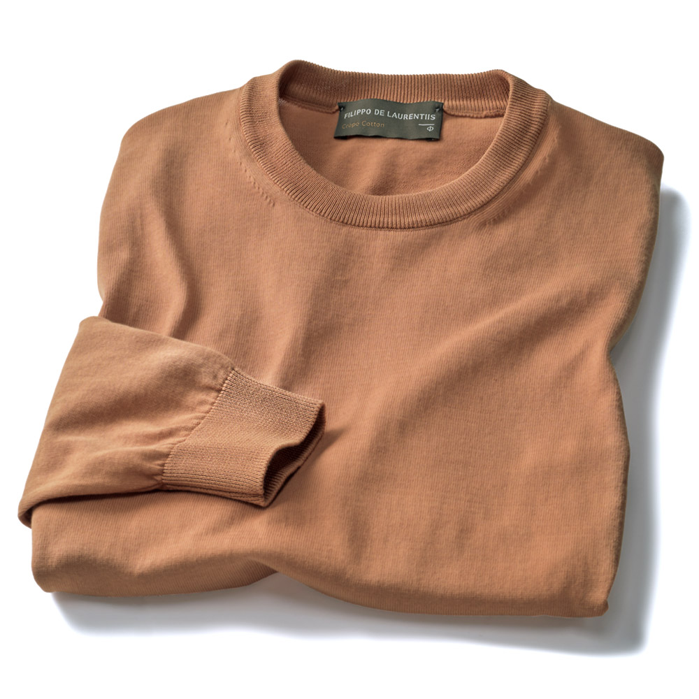 ガーメントダイコットンセーター