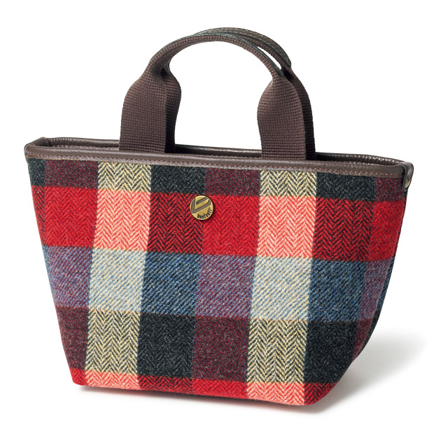 ツイードミニトートバッグ