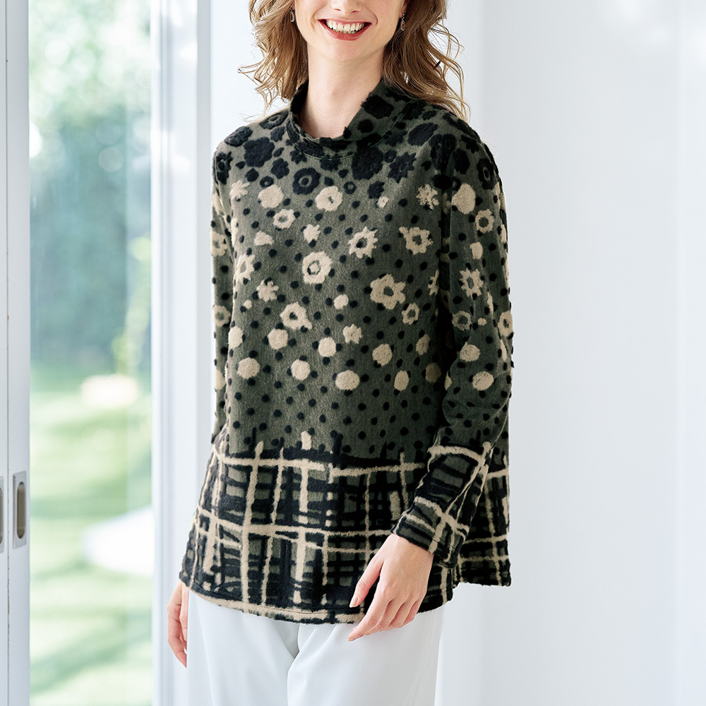 パイルジャカードプルオーバー