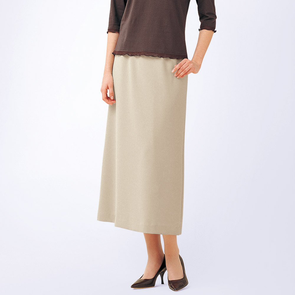 定番ロングセミフレアースカート