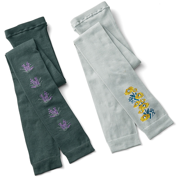 やわらか10分丈レギンス／2柄セット