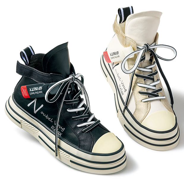 デザインハイカットスニーカー