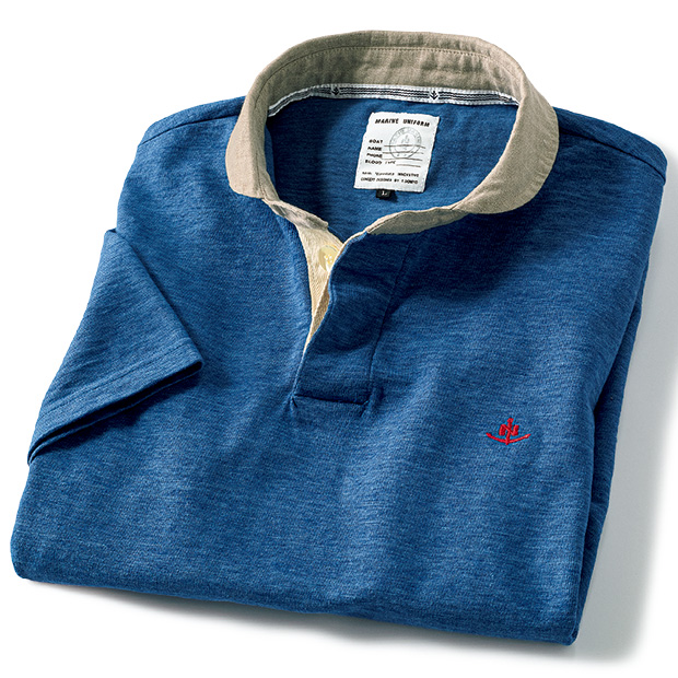 メランジ天竺マリンラガーポロ