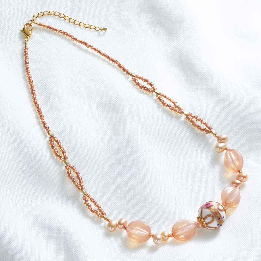 ベネチアンビーズネックレス