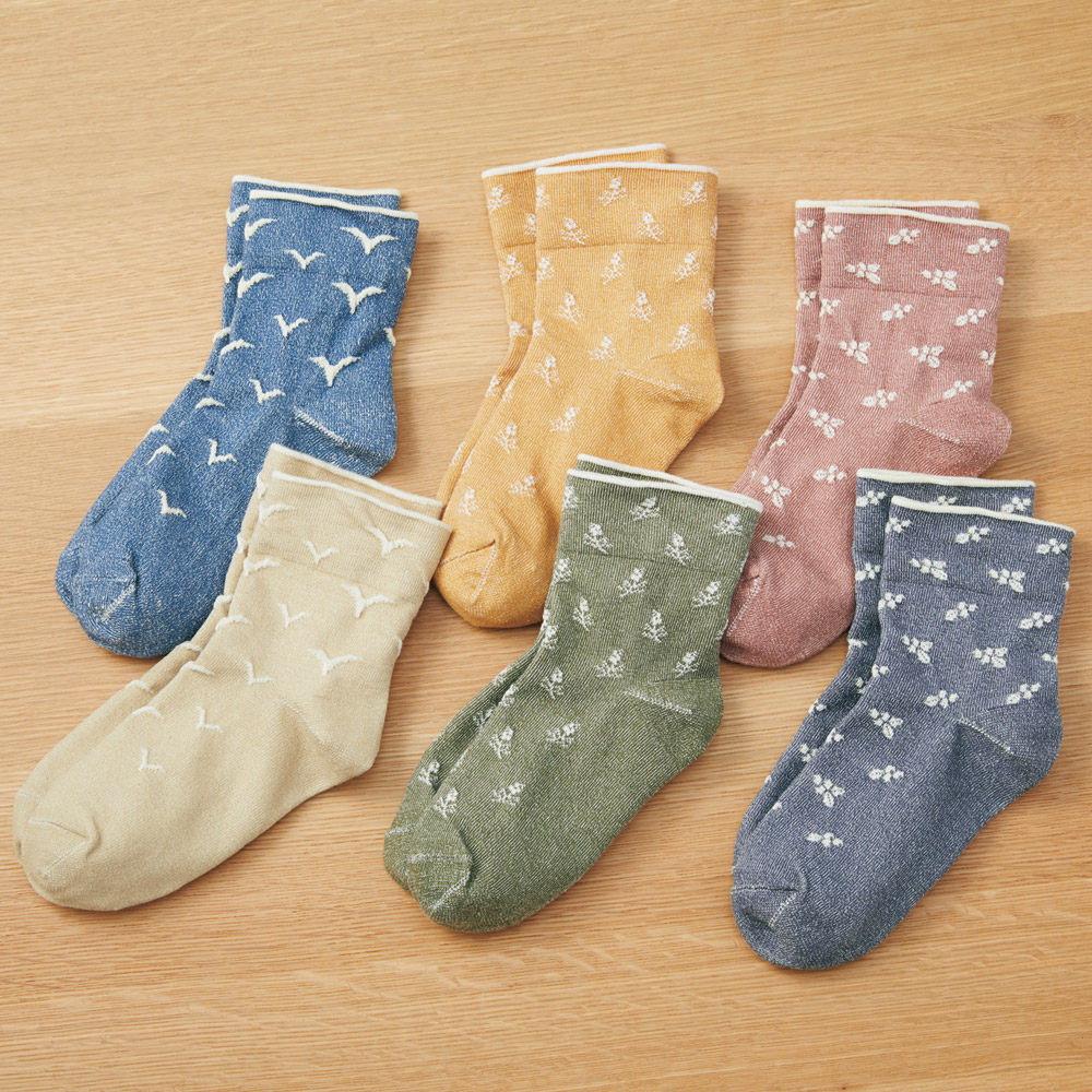やさしいソックス/6色セット