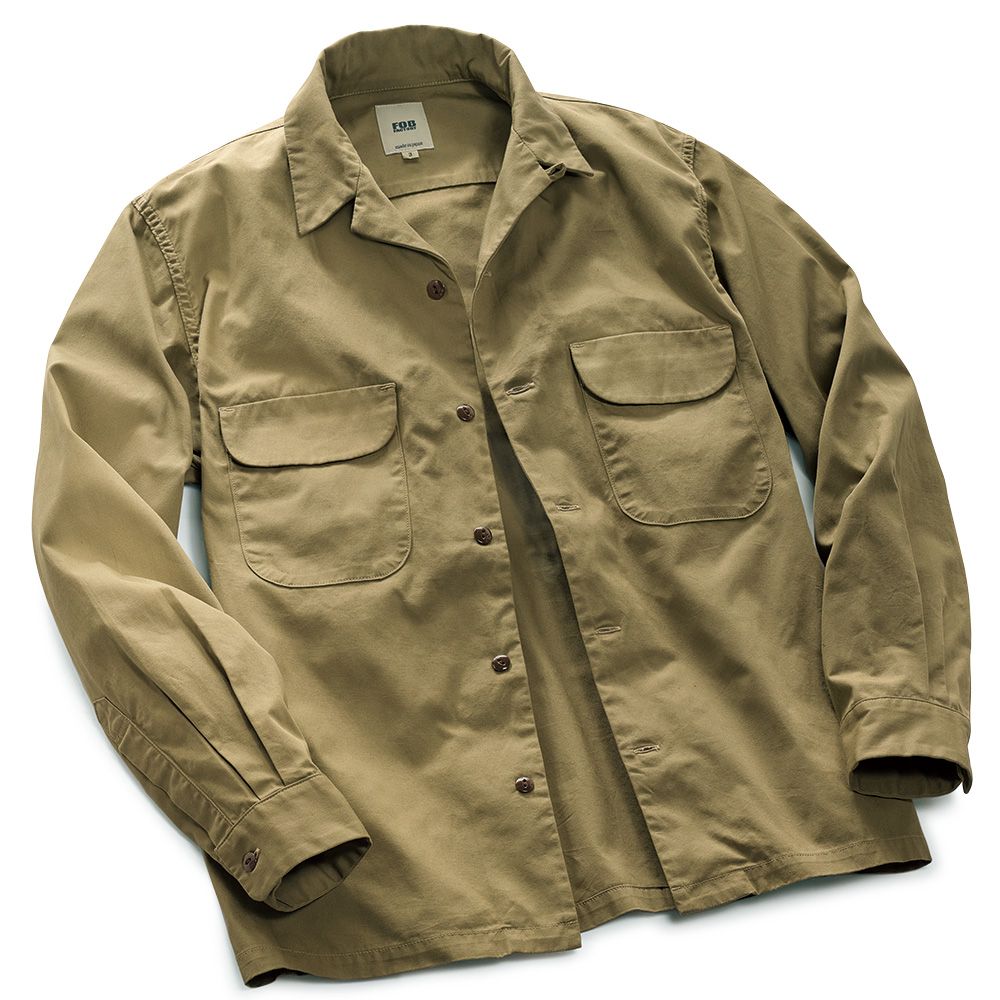 スレン染め綿ポプリン･シャツジャケット