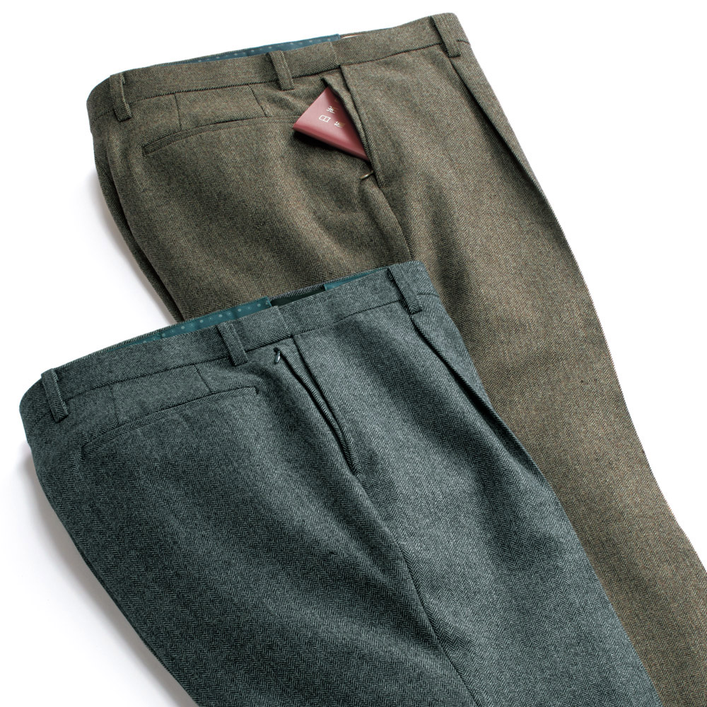 匠の技・洗えるツイード撥水スラックス/25周年記念企画