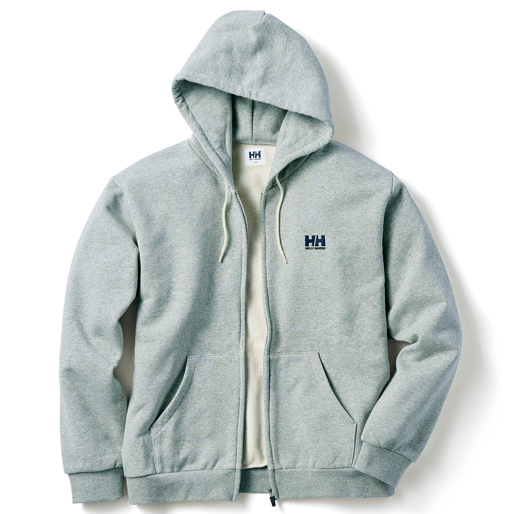 HHロゴフルジップスウェットフーディー／裏起毛