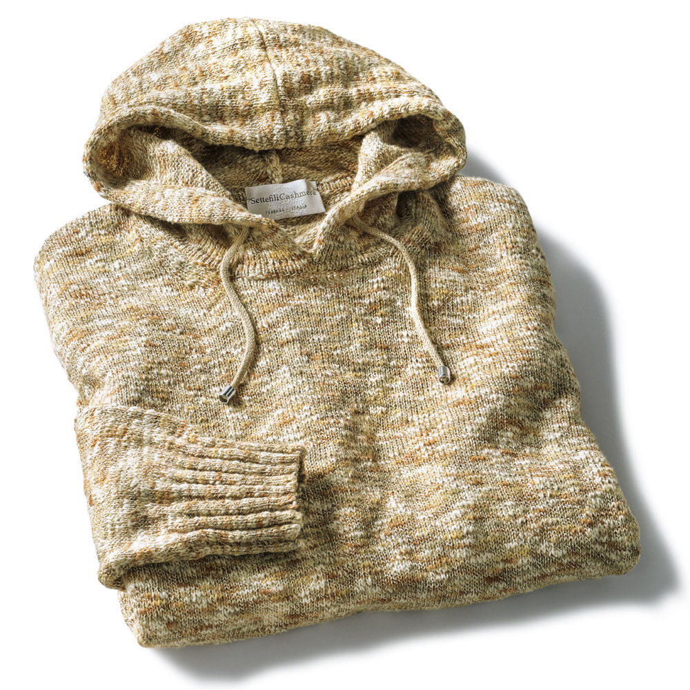 コットンニットパーカ