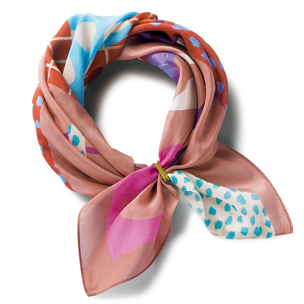 リング付きミニスカーフ／ファッショニスタ