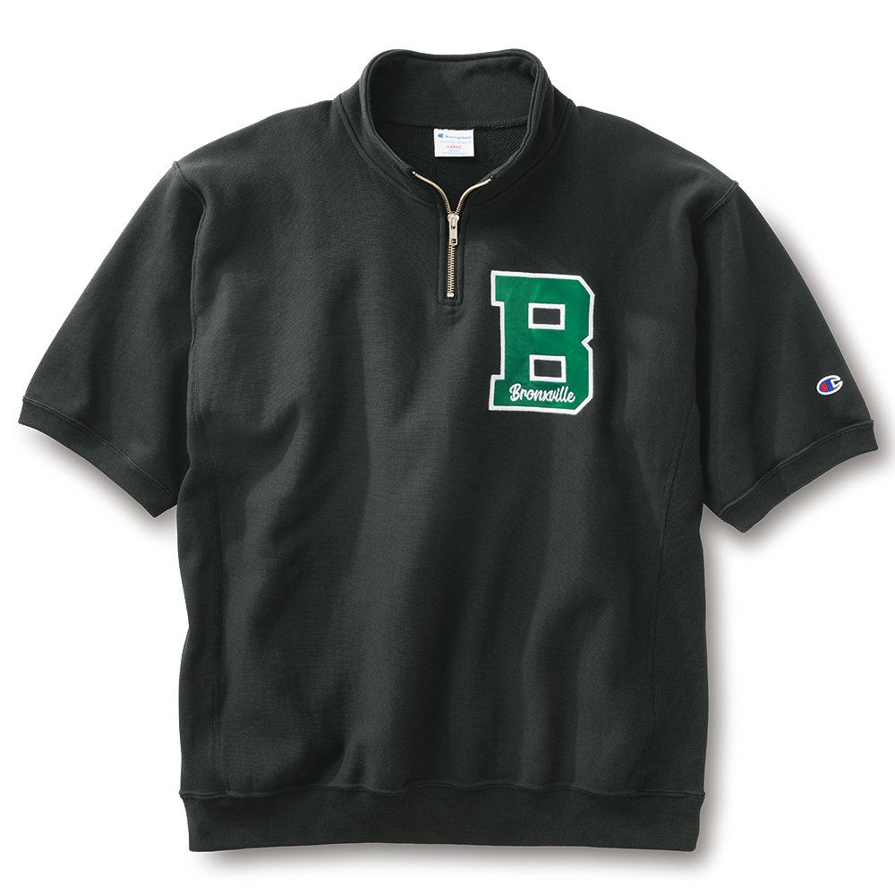 リバーズウィーブ･ハーフジップ半袖スウェットシャツ