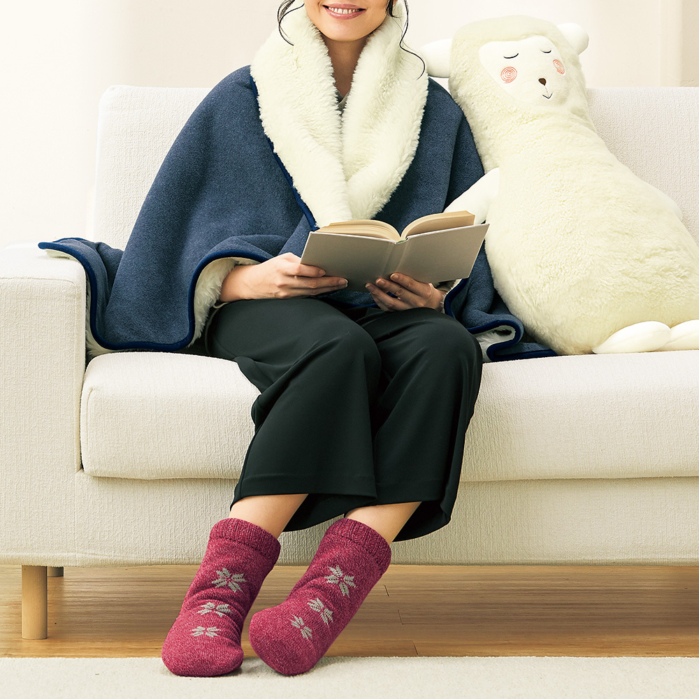 羊毛の洗えるソックス