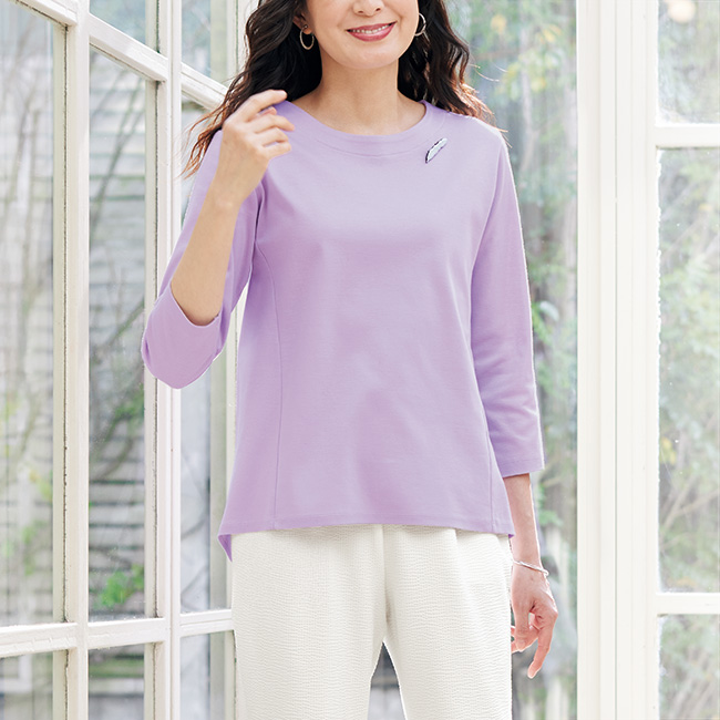 超長綿ポンチプルオーバー