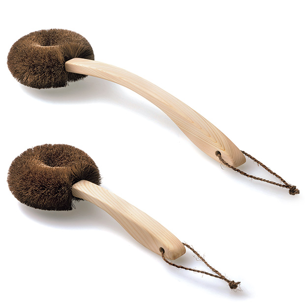 棕櫚のボディ用ブラシ／長短セット