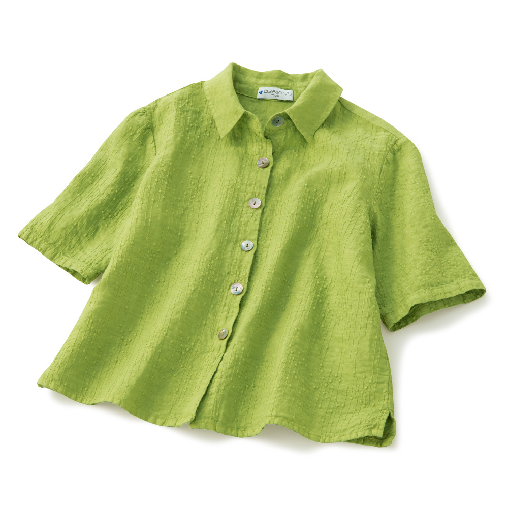 刺しゅうリネンブラウス