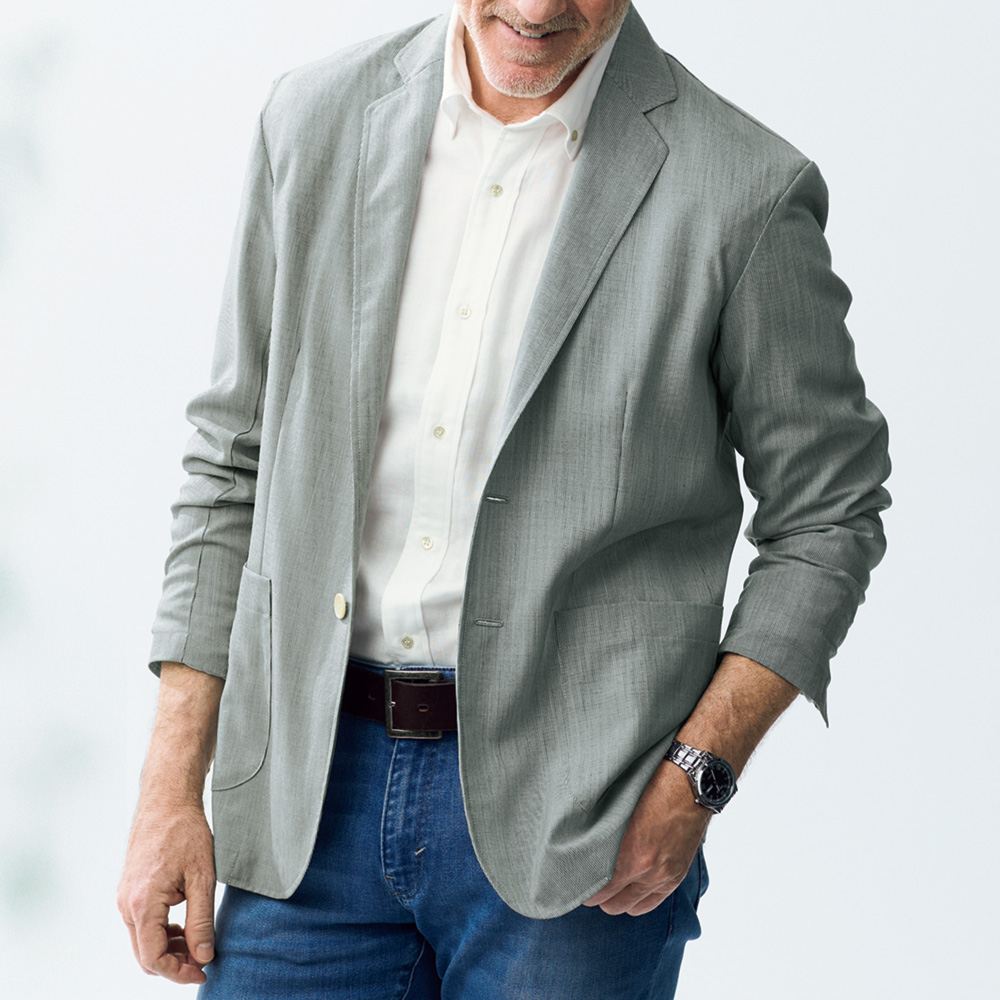 洗えるスーパー120’Sウールジャケット