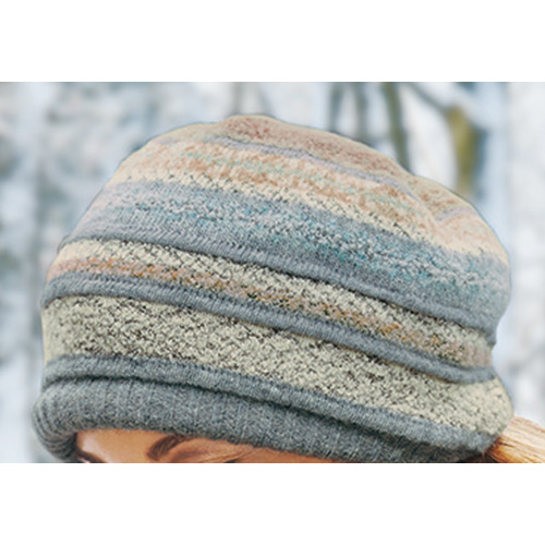 ノルディック柄ジャカードニット帽子