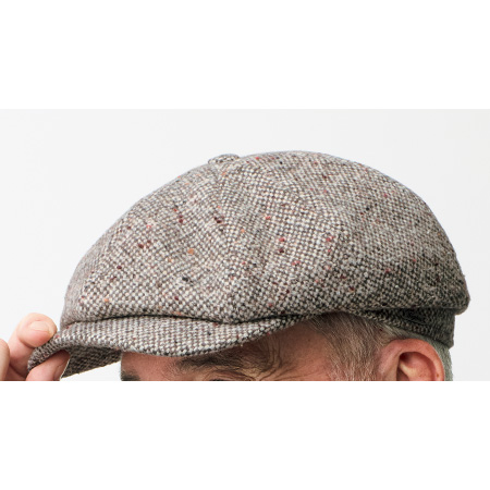 ウール混ツイードニュースボーイキャップ