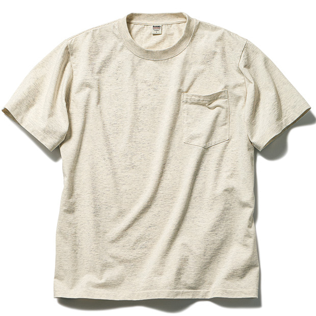 真夏のコットン半袖Tシャツ